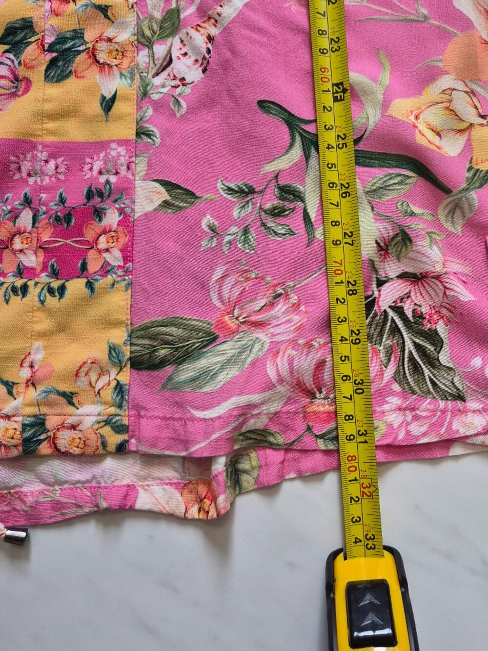 Maaji Pink Floral Kimono Mini Dress Cover Up Boho - Picture 15 of 15